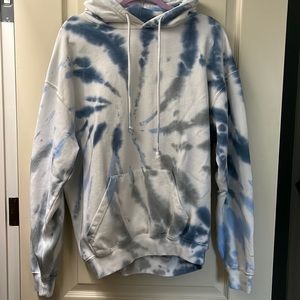 Light blue tie dye hoodie